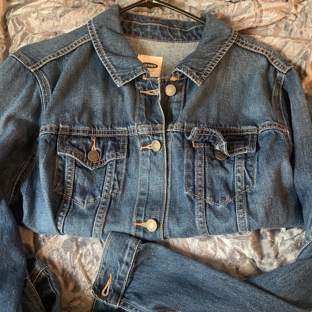 Old navy blue Jean jacket